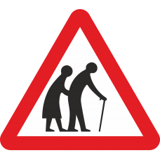Frail Pedestrians Likely To Cross Road 